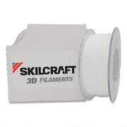 AbilityOne 7045016858918 SKILCRAFT 3D Printer Acrylonitrile Butadiene Styrene Filament, 1.75 mm, White