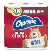 Charmin Ultra Strong Bathroom Tissue, Septic Safe, 2-Ply, White, 264 Sheet/Roll, 12/Pack, 4 Packs/Carton (61071)