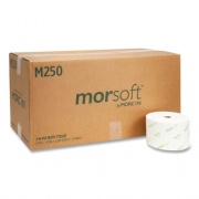 Morcon Tissue Small Core Bath Tissue, Septic Safe, 2-Ply, White, 1250/Roll, 24 Rolls/Carton (M250)