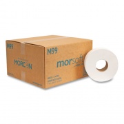 Morcon Tissue Jumbo Bath Tissue, Septic Safe, 2-Ply, White, 1000 ft, 12/Carton (M99)
