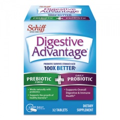 Digestive Advantage Prebiotic Plus Probiotic, Tablets, 32 Count (96959)