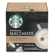 NESCAF Dolce Gusto Starbucks Coffee Capsules, Latte Macchiato, 12/Box (94142BX)
