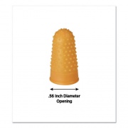 COSCO FINGERTIP PADS, SIZE 11, SMALL, AMBER, 12/PACK (506139)