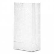 General Grocery Paper Bags, 35 lbs Capacity, #8, 6.13"w x 4.17"d x 12.44"h, White, 500 Bags (GW8500)