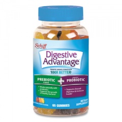 Digestive Advantage Prebiotic Plus Probiotic, Gummies, 65 Count (96957)