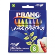 Prang Large Crayons Made with Soy, 8 Colors/Pack (X00900)