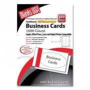 Blanks USA Printable Microperf Business Cards, Copier/Inkjet/Laser/Offset, 2 x 3.5, White, Bristol, 1,000 Cards, 10/Sheet, 100 Sheets/PK (BCT10B6WH)