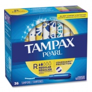 Tampax Pearl Tampons, Regular, 36/Box (71127BX)