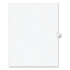 PREPRINTED LEGAL EXHIBIT SIDE TAB INDEX DIVIDERS, AVERY STYLE, 10-TAB, 63, 11 X 8.5, WHITE, 25/PACK, (1063) (01063)