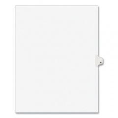 Preprinted Legal Exhibit Side Tab Index Dividers, Avery Style, 26-Tab, N, 11 x 8.5, White, 25/Pack, (1414) (01414)