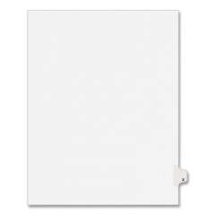 Preprinted Legal Exhibit Side Tab Index Dividers, Avery Style, 26-Tab, X, 11 x 8.5, White, 25/Pack, (1424) (01424)