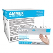 AMMEX Professional Vinyl Exam Gloves, Powder-Free, Small, Clear, 100/Box (VPF62100)