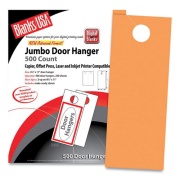Blanks USA Jumbo Micro-Perforated Door Hangers, 65 lb, 8.5 x 11, Hunter's Orange, 2 Hangers/Sheet, 250 Sheets/Pack (5T6HO)