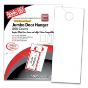 Blanks USA Jumbo Micro-Perforated Door Hangers, 90 lb, 8.5 x 11, White, 2 Hangers/Sheet, 250 Sheets/Pack (5X9WH)