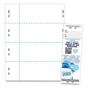 Blanks USA Jumbo Micro-Perforated Event/Raffle Ticket, 90 lb, 8.5 x 11, White, 4 Tickets/Sheet, 250 Sheets/Pack (10X9WH)
