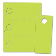 Blanks USA Small Micro-Perforated Door Hangers, 65 lb, 8.5 x 11, Green, 3 Hangers/Sheet, 334 Sheets/Pack (310T6SG)