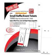 Blanks USA Small Micro-Perforated Event/Raffle Ticket, 90 lb, 8.5 x 11, White, 8 Tickets/Sheet, 125 Sheets/Pack (810X9WH)