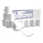 Alliance Rubber Rubber Rubber Armor Antimicrobial Receipt Roll Paper, 3" x 130 ft, White, 50/Carton (3031)