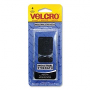 Velcro Industrial Strength Heavy-Duty Fastener, 1.88" dia, Black, 4 Fasteners (90362)