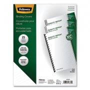 Fellowes Futura Presentation Covers for Binding Systems, Frost Lined, 11 x 8.5, Unpunched, 25/Pack (5224501)