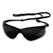KleenGuard V60 Nemesis Rx Reader Safety Glasses, Black Frame, Smoke Lens, +2.5 Diopter Strength, 12/Carton (22519)