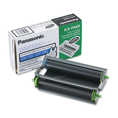 Panasonic KX-FA65 FILM CARTRIDGE AND FILM ROLL, 330 PAGE-YIELD, BLACK