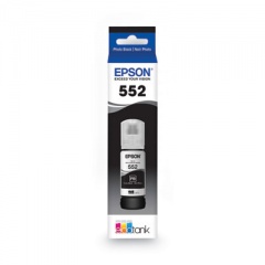 Epson T552120S (T552) Claria High-Yield Ink, 70 mL, Photo Black