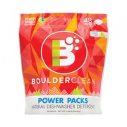 Boulder Clean Dishwasher Detergent Power Packs, Citrus Zest, 48 Tab Pouch, 6/Carton (003663CT)