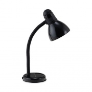 Ledu Advanced Style Incandescent Gooseneck Desk Lamp, 6"w x 6"d x 18"h, Black (L9090)