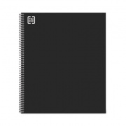 TRU RED Premium One-Subject Notebook, Medium/College Rule, Black Cover, 11 x 8.5, 90 Micro-Perforated Sheets (58355MCC)