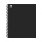 TRU RED Premium Three-Subject Notebook, Medium/College Rule, Black Cover, 11 x 8.5, 138 Micro-Perforated Sheets (58359MCC)