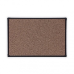 Universal Tech Cork Board, 36 x 24, Cork, Black Plastic Frame (43022)