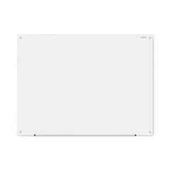 Universal Frameless Glass Marker Board, 48" x 36", White (43233)