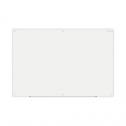 Universal Frameless Glass Marker Board, 72" x 48", White (43234)