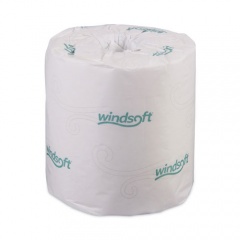 Windsoft Bath Tissue, Septic Safe, 2-Ply, White, 4.5 x 3.7, 500 Sheets/Roll, 96 Rolls/Carton (2240B)