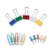 Universal Combo Clip Pack, 380 Paper Clips, 280 Push Pins and 46 Binder Clips (31203)