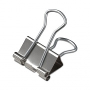 Universal Binder Clips in Dispenser Tub, Small, Silver, 40/Pack (11240)