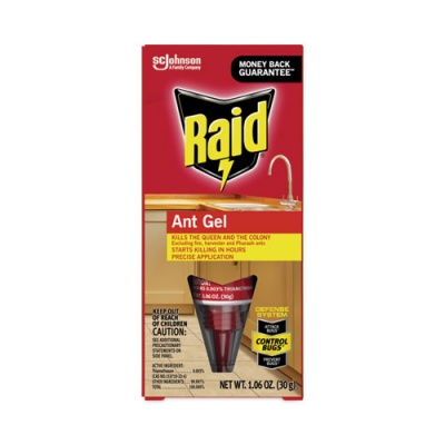 Raid Ant Gel, 1.06 oz, Tube, 8/Carton (697326)