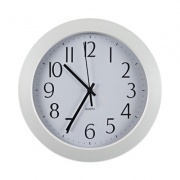 Universal Whisper Quiet Clock, 12" Overall Diameter, White Case, 1 AA (sold separately) (10461)
