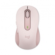 Logitech Signature M650 Wireless Mouse, 2.4 GHz Frequency, 33 ft Wireless Range, Medium, Right Hand Use, Rose (910006251)