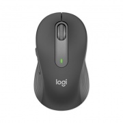 Logitech Signature M650 Wireless Mouse, 2.4 GHz Frequency, 33 ft Wireless Range, Large, Right Hand Use, Graphite (910006231)