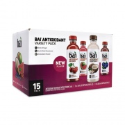 Bai Antioxidant Infused Beverage, Variety Pack, 18 oz Bottle, 15/Box, Delivered in 1-4 Business Days (22000656)