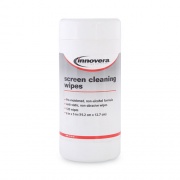 Innovera Antistatic Screen Cleaning Wipes in Pop-Up Tub, 120/Pack (51510)