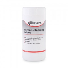 Innovera Antistatic Screen Cleaning Wipes in Pop-Up Tub, 120/Pack (51510)