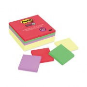 Post-it Notes Super Sticky Office Notes Value Pack, 3" x 3", (12) Canary Yellow, (12) Playful Primaries Collection Colors, 90 Sheets/Pad, 24 Pads/Pack (65424SSCYN)