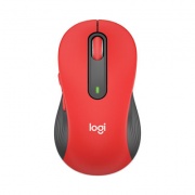 Logitech Signature M650 Wireless Mouse, 2.4 GHz Frequency, 33 ft Wireless Range, Large, Right Hand Use, Red (910006358)