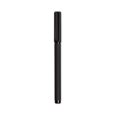 U Brands Catalina Porous Point Pen, Stick, Fine 0.7 mm, Black Ink, Black Barrel, 12/Pack (5007U0124)