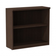 Alera Valencia Series Bookcase, Two-Shelf, 31.75w x 14d x 29.5h, Espresso (VA633032ES)
