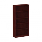 Alera Valencia Series Bookcase, Five-Shelf, 31 3/4w x 14d x 64 3/4h, Mahogany (VA636632MY)