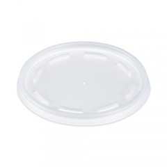 Dart Plastic Lids, Fits 12 oz to 24 oz Foam Cups, Vented, Translucent, 100/Pack, 10 Packs/Carton (16JL)